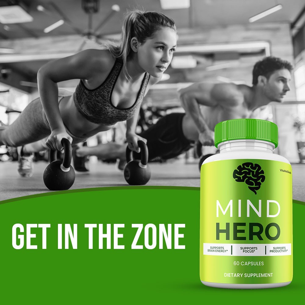 Mind Hero Brain Supplement, Max Strength, MindHero Cognitive Capsules (3 pack)