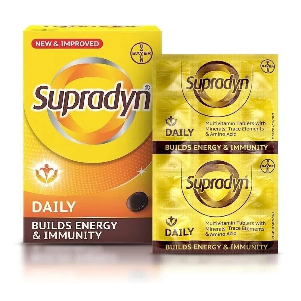 Supradyn Daily Multivitamin For Immunity & Energy 60 Tablets+ Fast Shipping