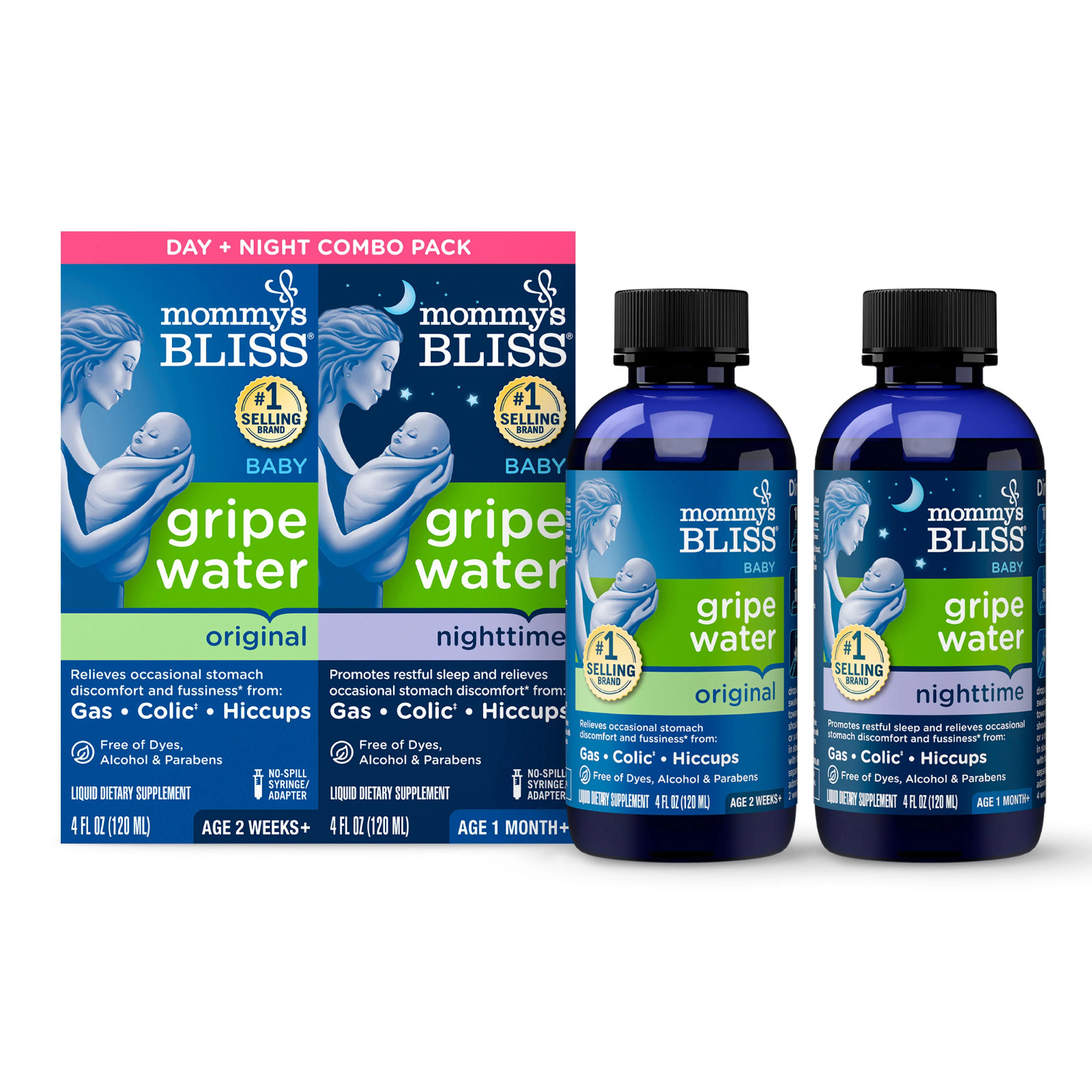 Mommy’s Bliss Gripe Water Original Double Pack 2x 4oz Colic Relif – EXP 4/27