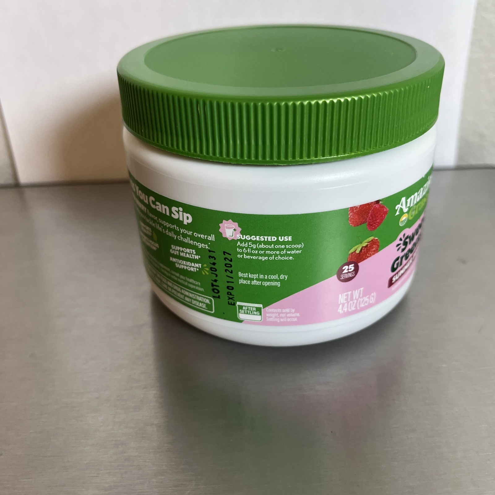 Amazing Grass Sweet Greens Superfood Powder, Summer Berry 25 Servings