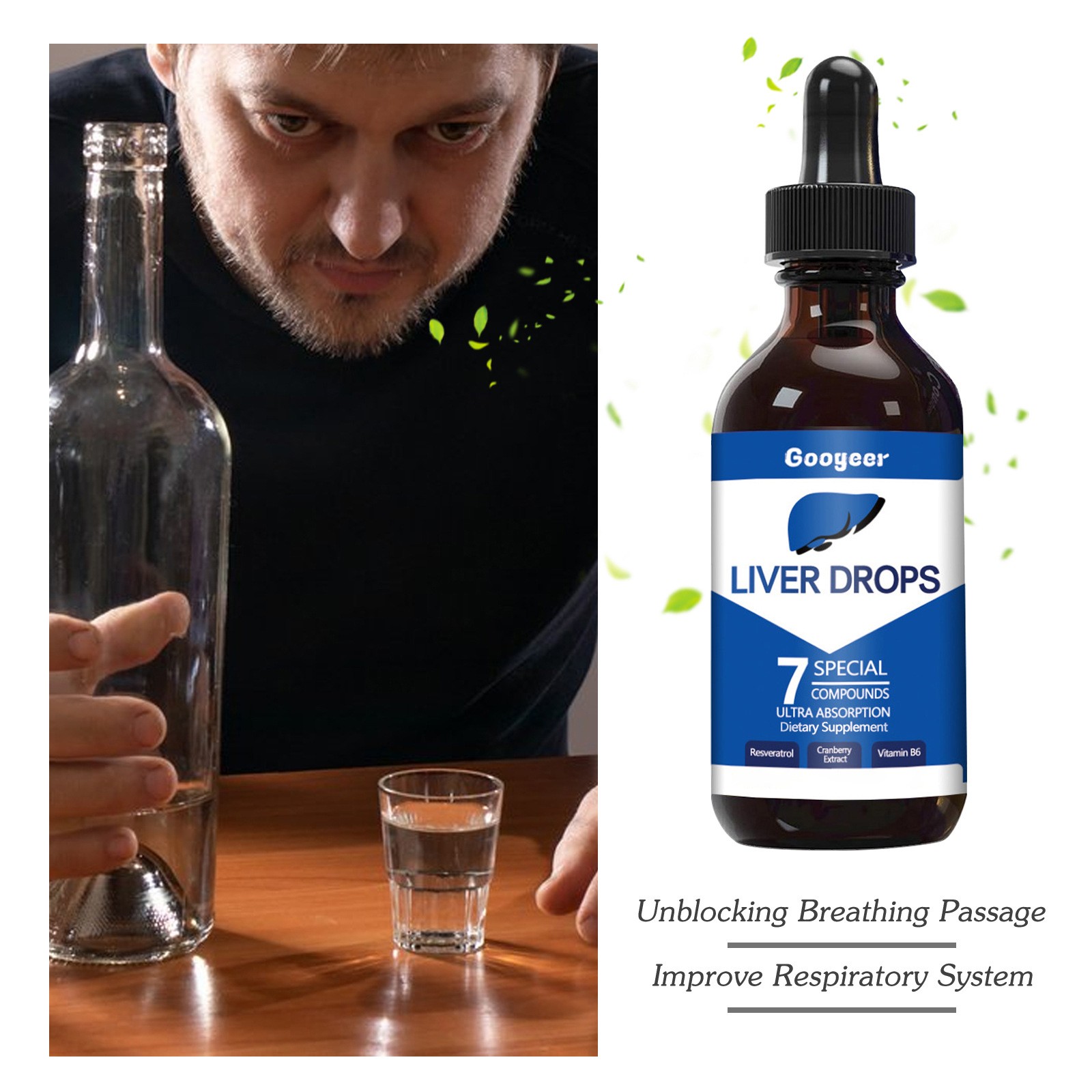 Drops Special Liquid Liver 7 Drops Compounds Ultra Absorption 30ml Liver