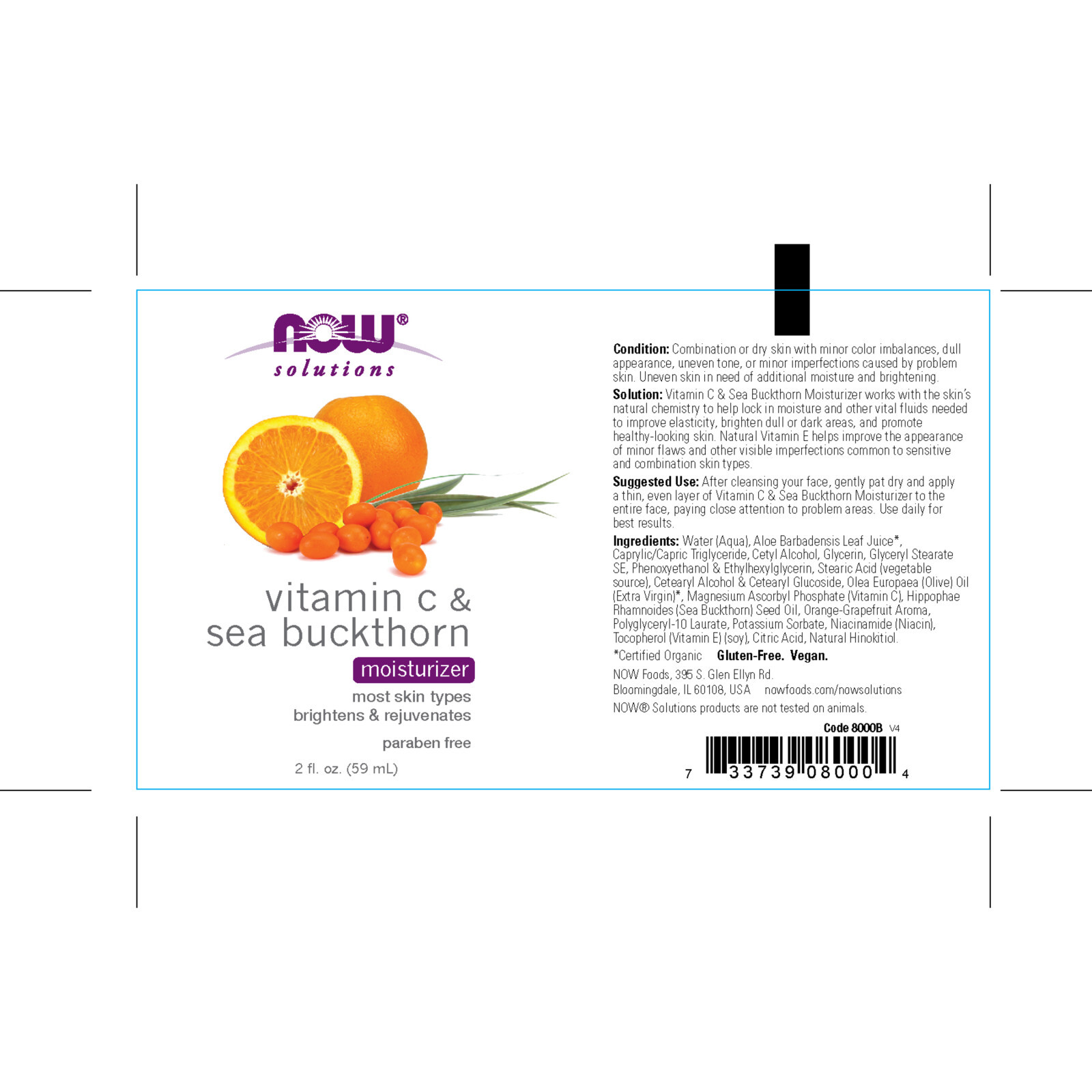 NOW FOODS Vitamin C & Sea Buckthorn 2 fl oz