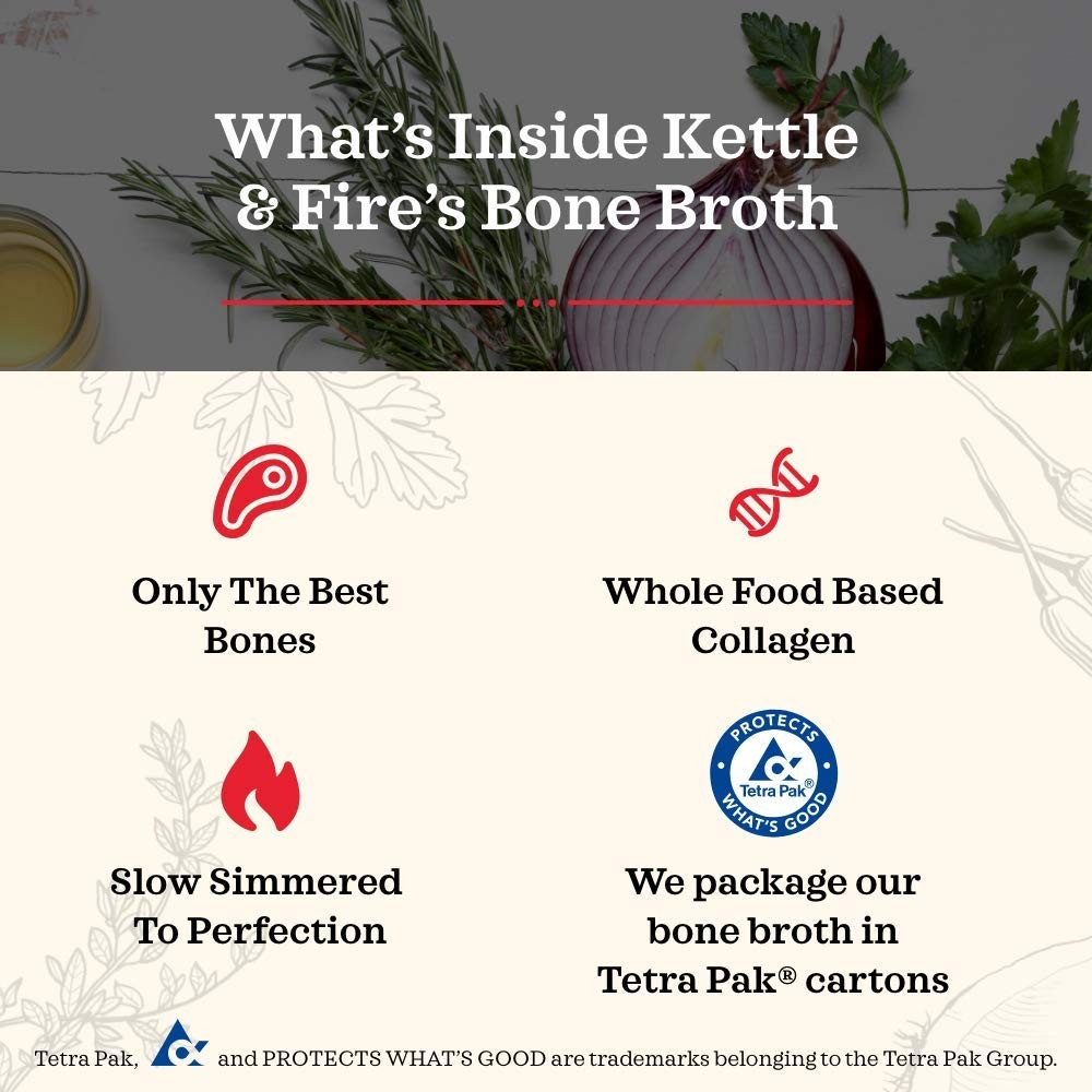 Kettle and Fire Classic Beef Bone Broth, Keto, Paleo, and Whole 30 Approved, …
