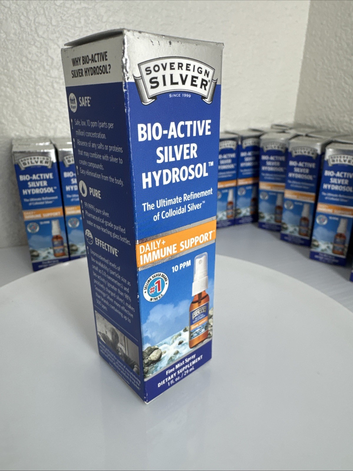 Sovereign Silver Bioactive Silver Hydrosol 10 PPM Immune Support Spray 1 Oz