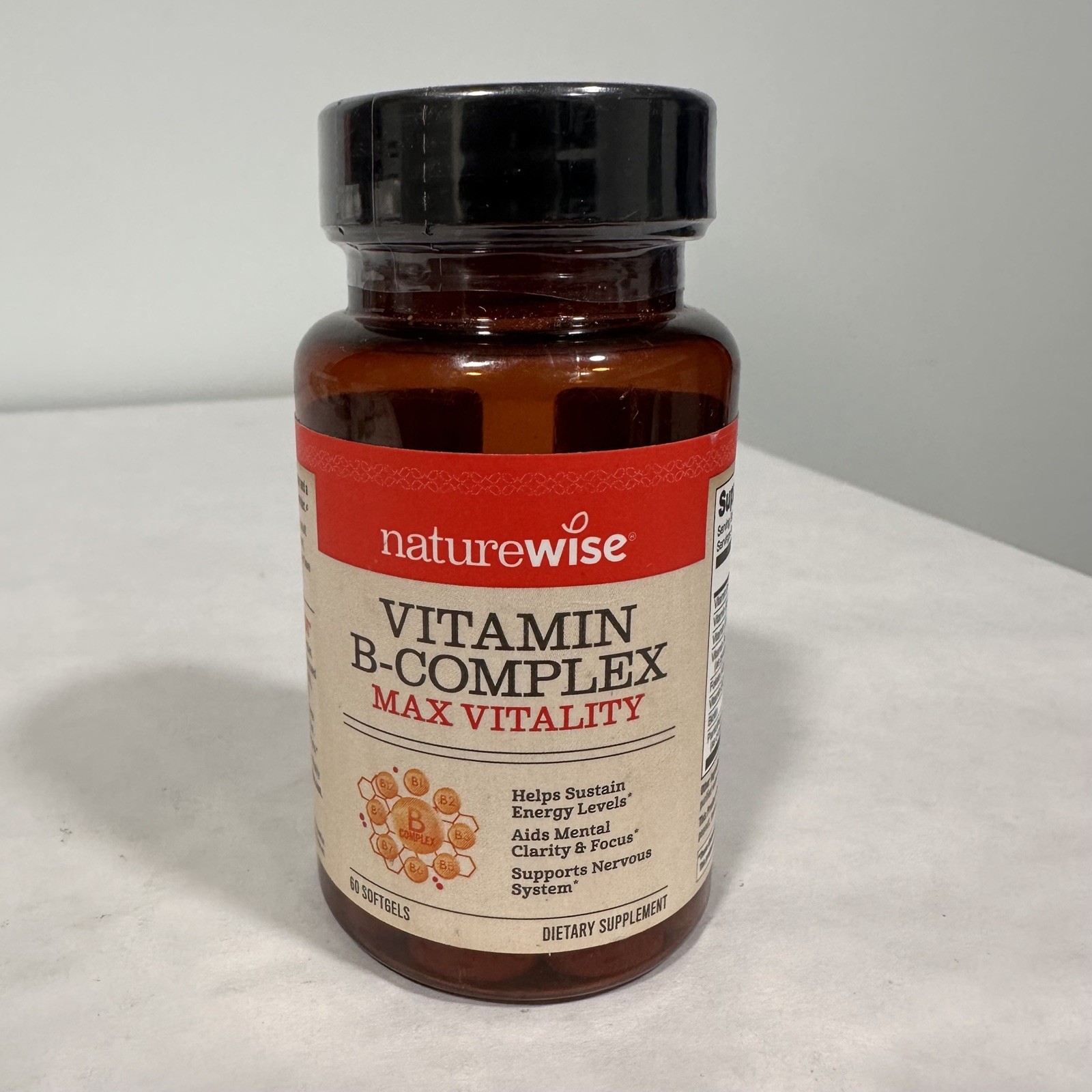 NatureWise Vitamin B Complex – Mental Clarity, Focus, Energy, 60 days, exp 5/27