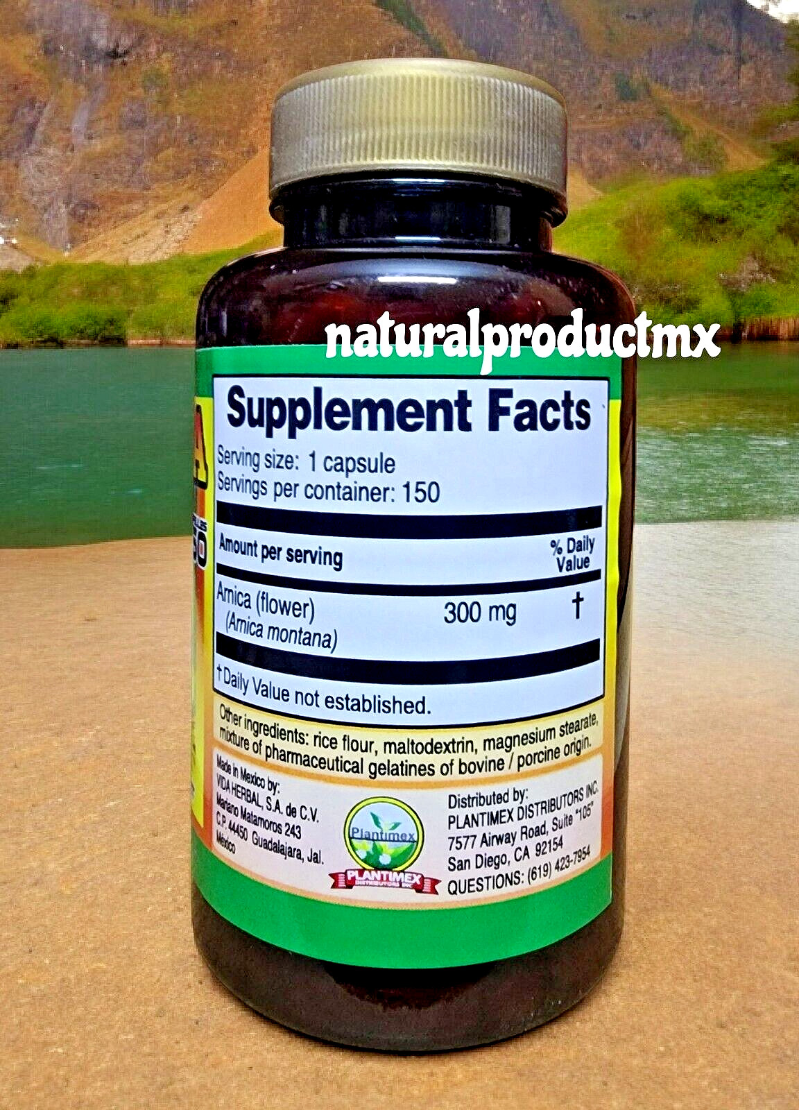 Arnica Capsules Arnica ✅ 150 Capsulas Anti-inflammatory Support By Plantimex