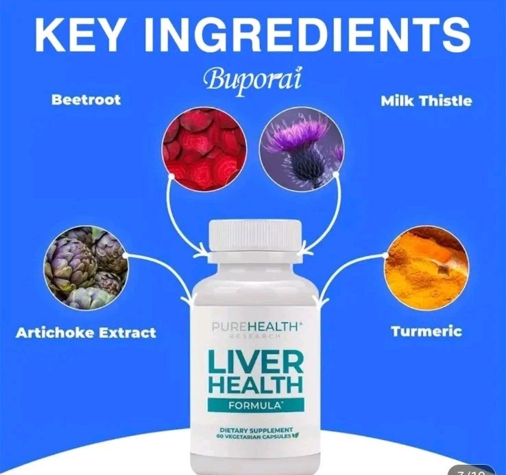 2 Pack Pure Health Liver Research – Liver Health Formula Support, 60 Caps/Bottle