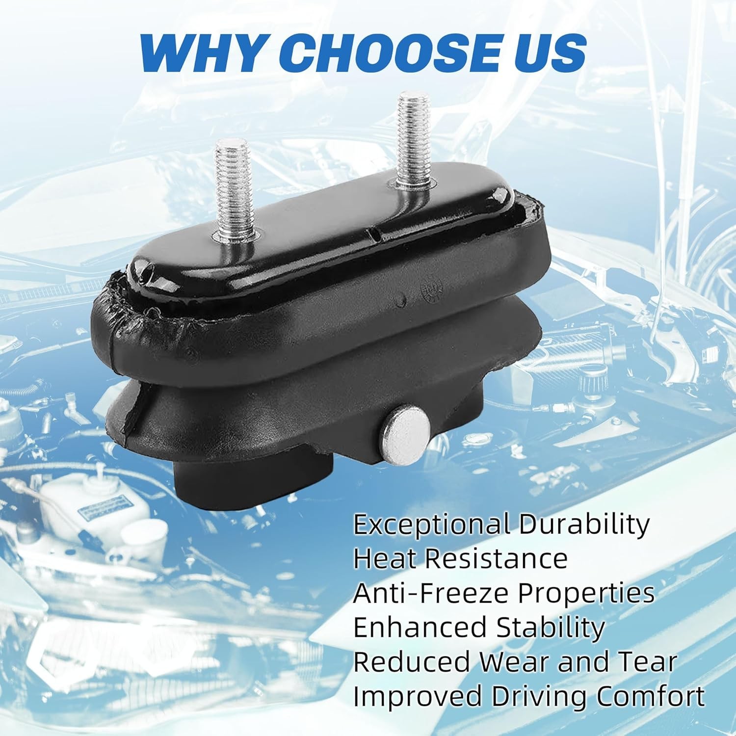 Engine Motor Mount and Transmission Mount Kit Compatible with 2006-2008 Buick…