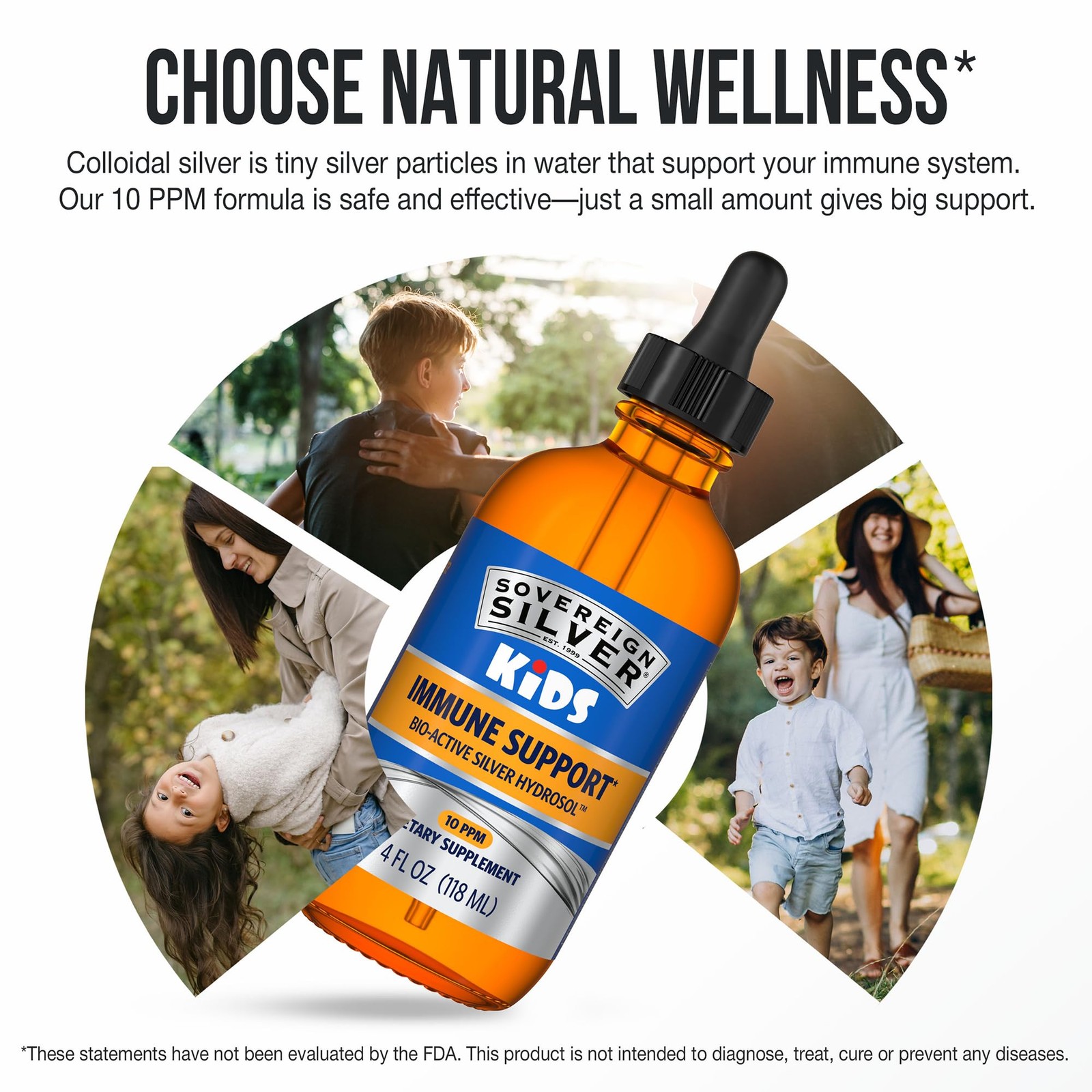 Kids Immune Support, Colloidal Silver, 4 fl oz (118 mL)