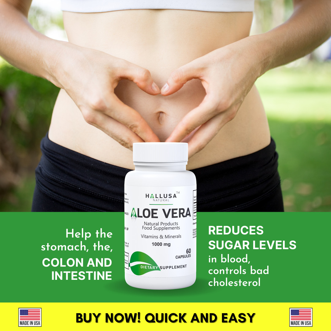 ALOE VERA Digestion Support – Healthy Hydrated Skin – 60 Softgels