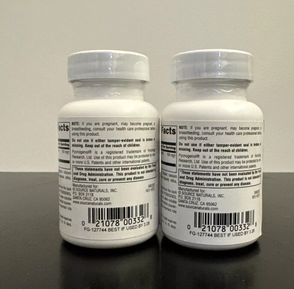 Source Naturals Pycnogenol (100 mg) 60 Tablets