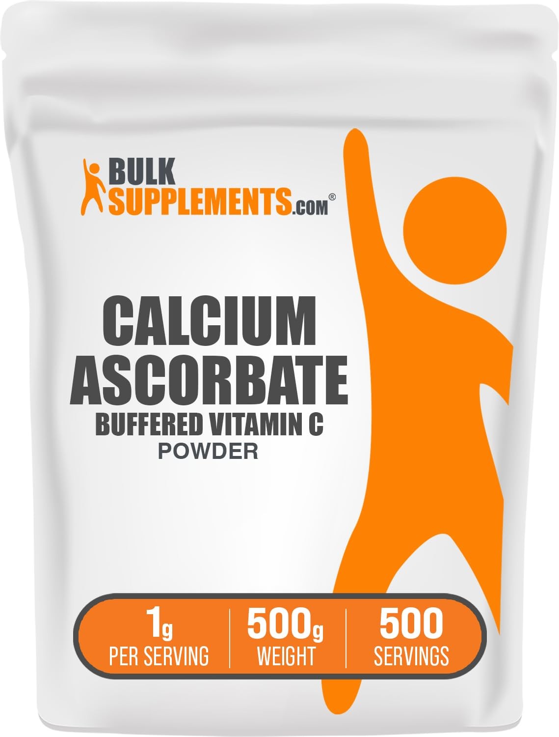 BulkSupplements Calcium Ascorbate Buffered Vitamin C Powder 17.6 Ounce Pack of 1