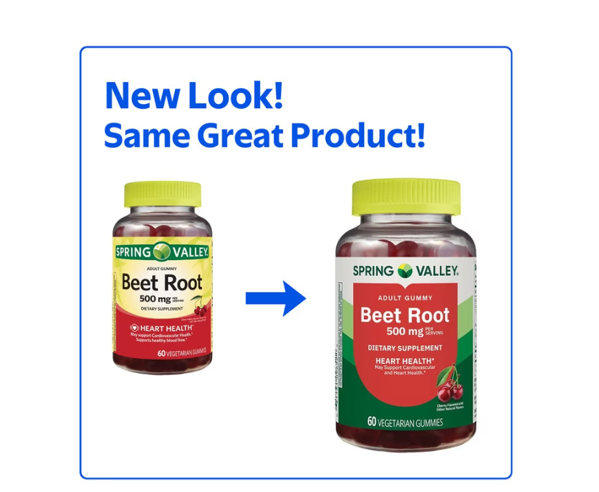 Spring Valley Beet Root Veg Gummy 60Ct, 2 PACK