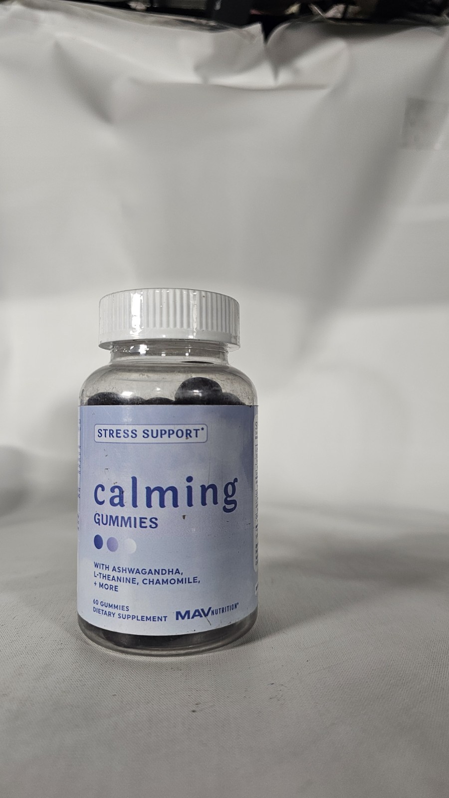 Calm Gummies for Stress Relief | L-Theanine, Ashwagandha Root, GABA | Exp:2/2027