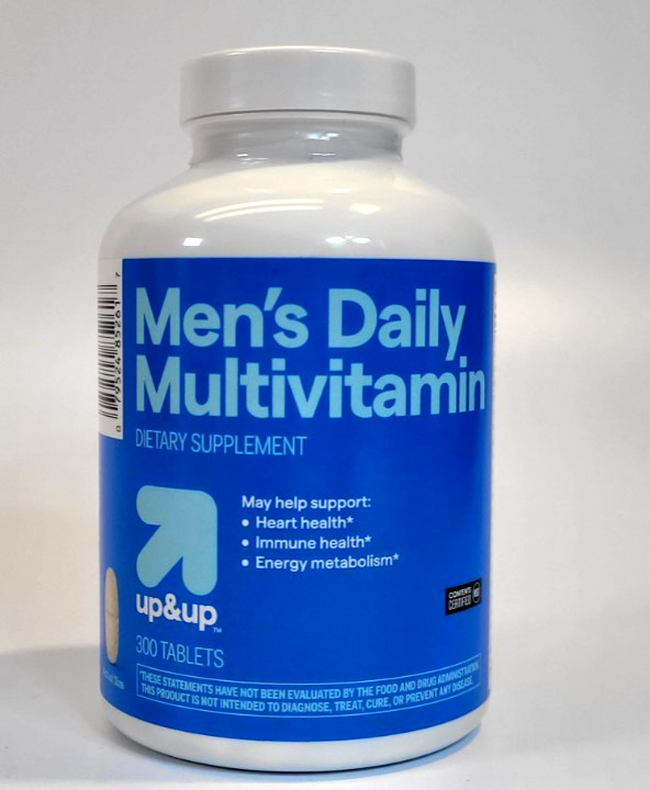 Up&Up Men’s Daily Multivitamin 300ct each EXP. DATE: 08/26