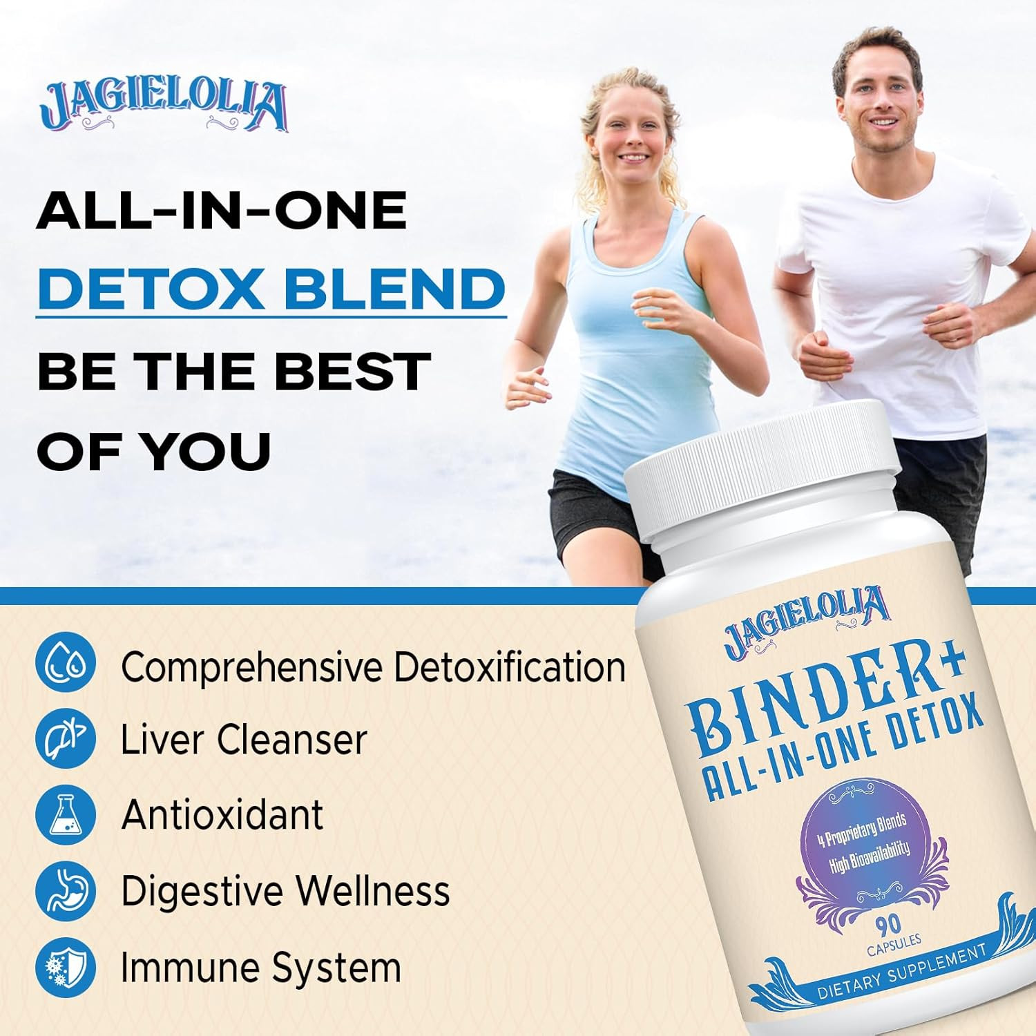 All-In-One Detox Binder Supplement 1500 MG – High Bioavailability, Liver Gut …