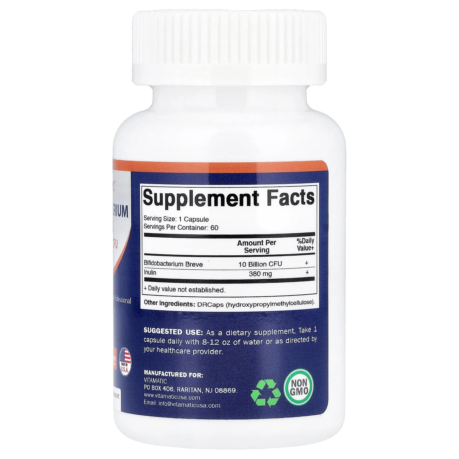 Bifidobacterium Breve , 60 DrCaps® Hypromellose Capsules
