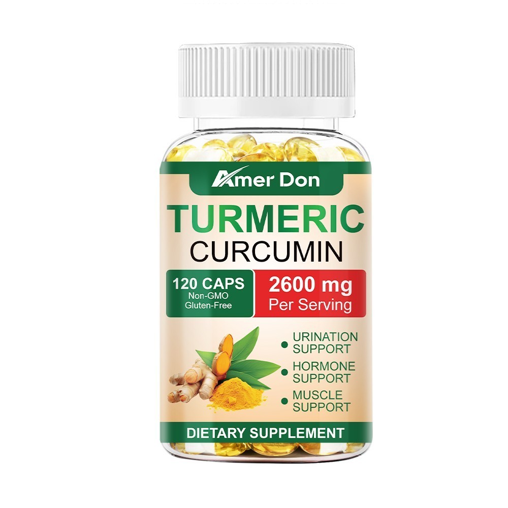 Turmeric Curcumin Highest Potency 95% 2600mg with BioPerine Black Pepper Extract