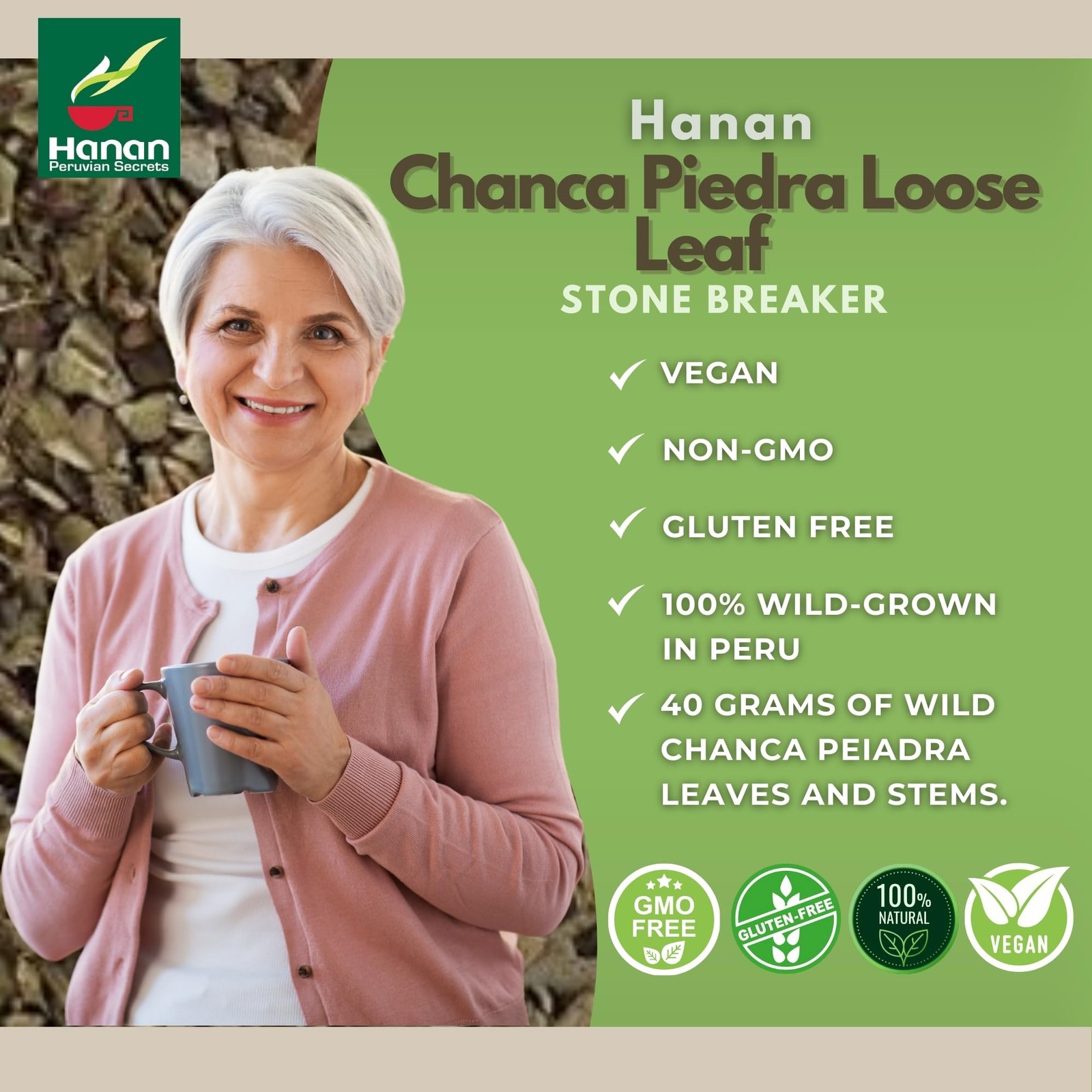 Chanca Piedra Loose Leaf Herbal Tea 4.2oz 120g – Pack of 3 for Kidney Support