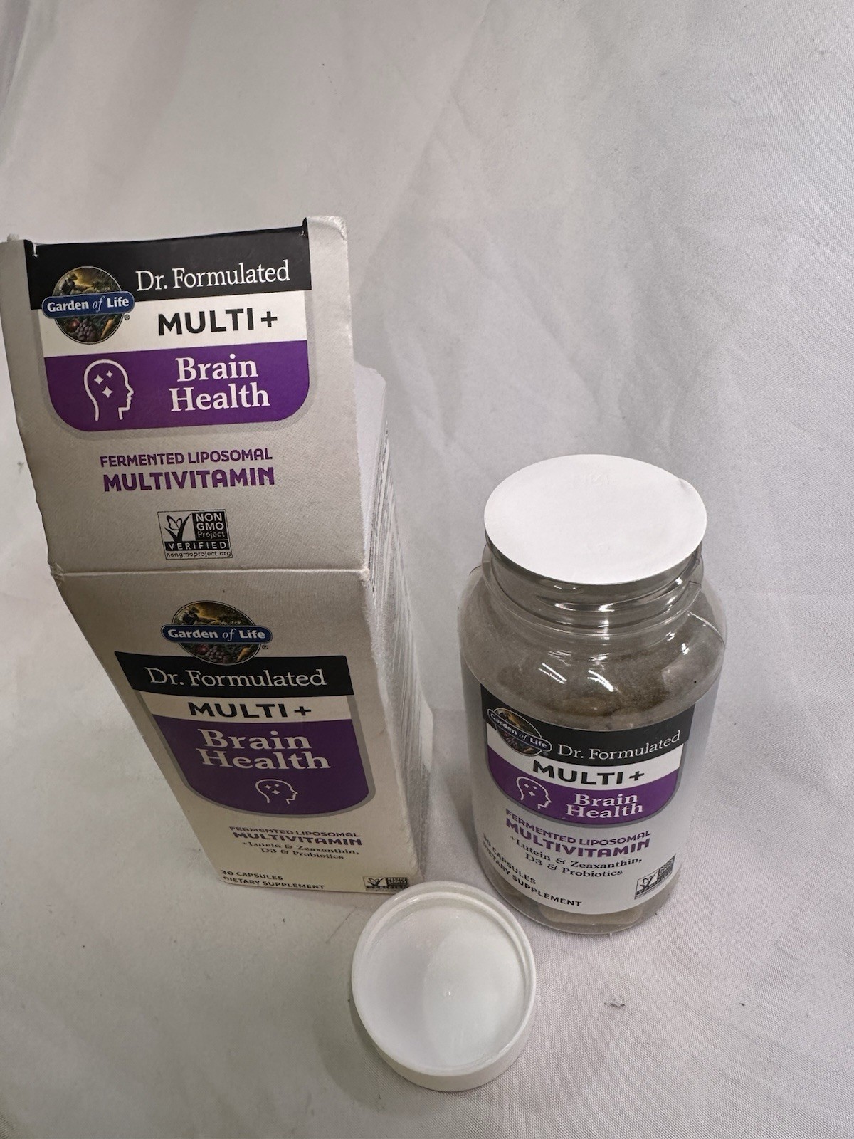 Garden of Life, Dr. Formulated Multi+, Brain Health, 30 Caps Exp. 03/26