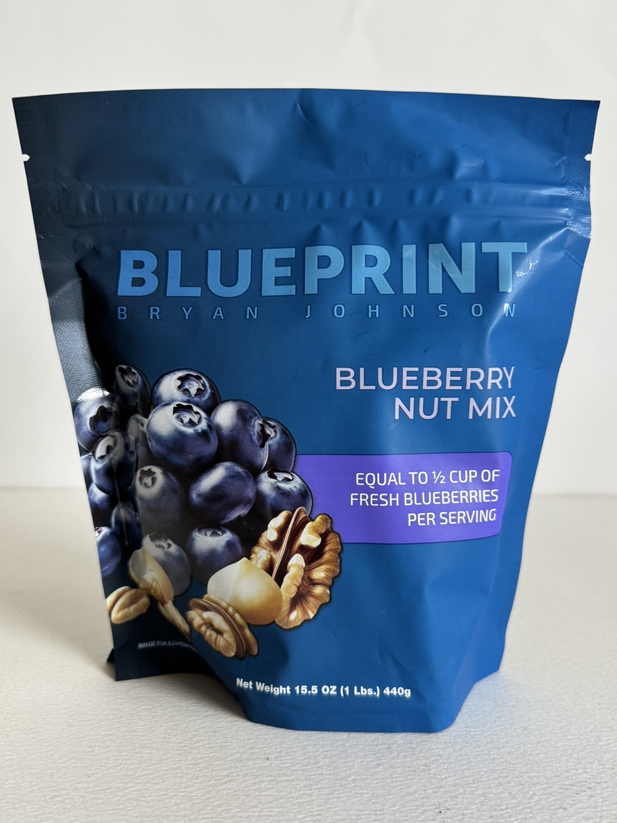 Blueprint Bryan Johnson Blueberry Nut Mix 1 Lb Bag 30 Servings fast shipping.