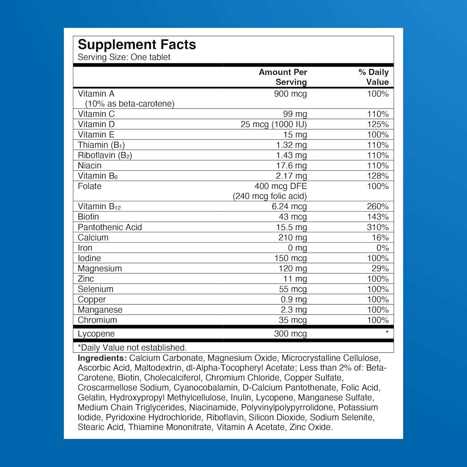 One A Day Men’s Multivitamin 200 Count B Vitamins, Vitamin D, Zinc & Folic Acid