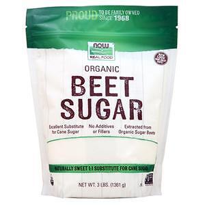 Now Organic Beet Sugar 3 lbs