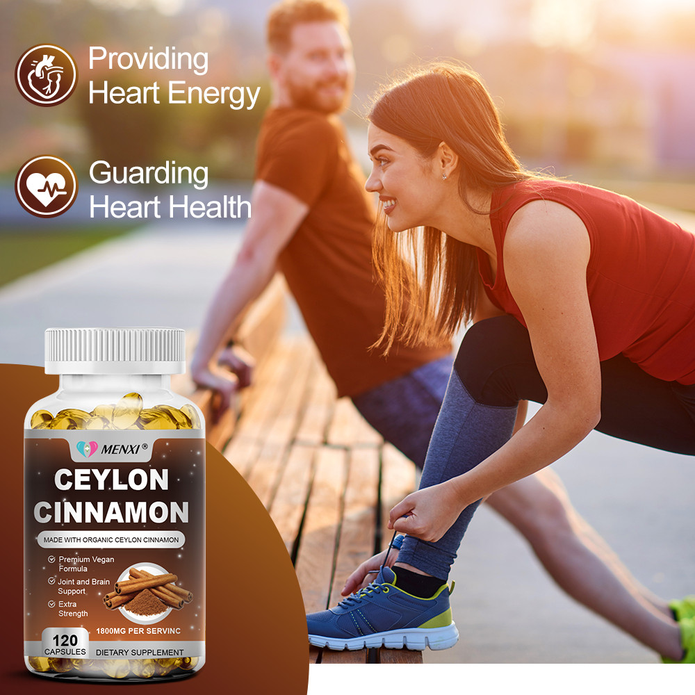120 Ceylon Cinnamon Capsules 1800mg | Heart Health & Blood Sugar Support Non-GMO