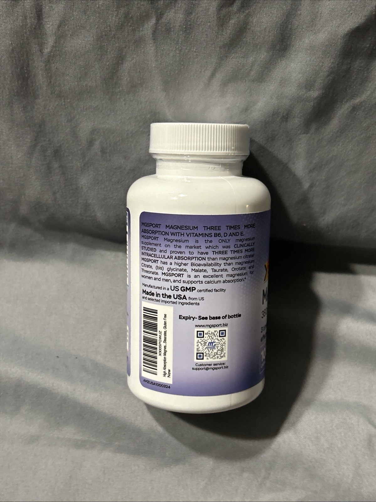 MgSport Magnesium 380mg One A Day Capsules 100 Ct