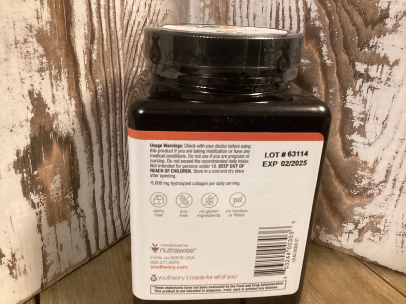 Collagen Advanced Men 290 Tabs by Youtheory*Exp 2/2025*