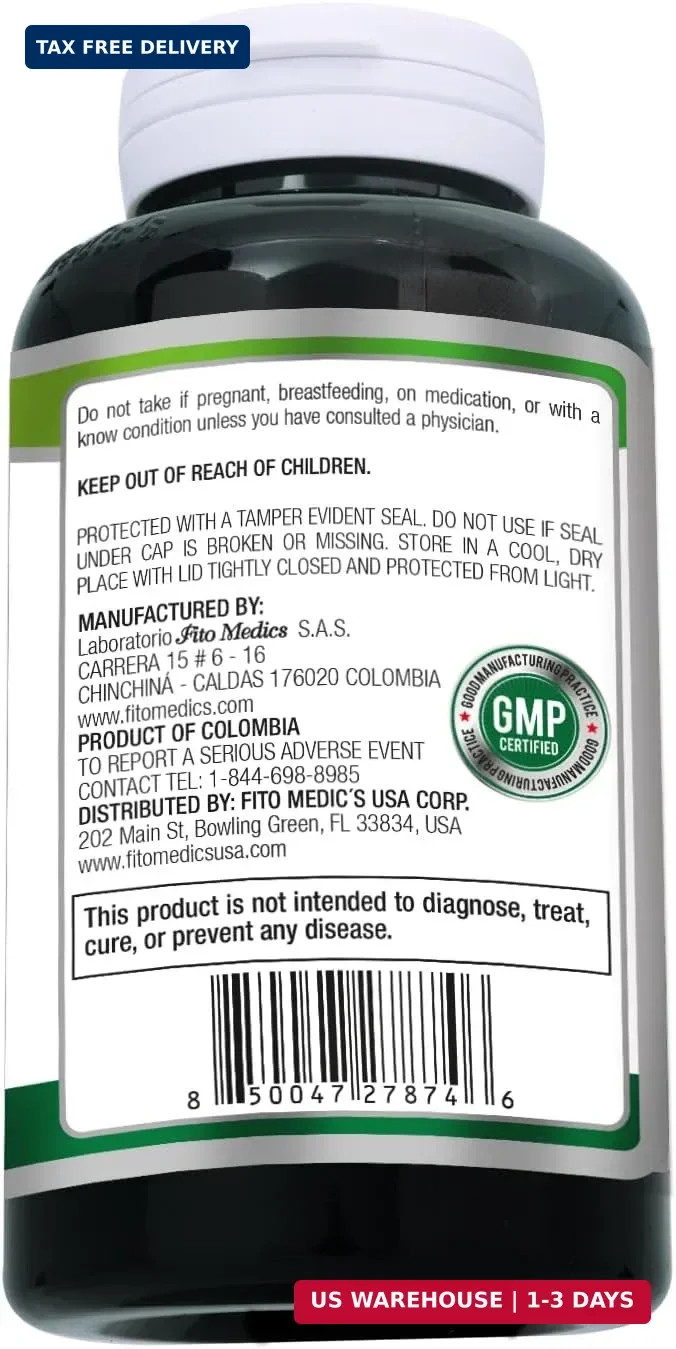 Soursop Supplement | Graviola | 180 Capsules | Soursop Gravio