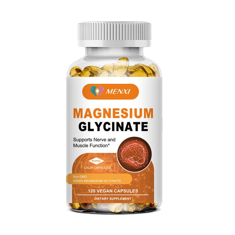 Magnesium Glycinate 400mg With Vitamin D3 Sleep Support, Stress & Anxiety Relief