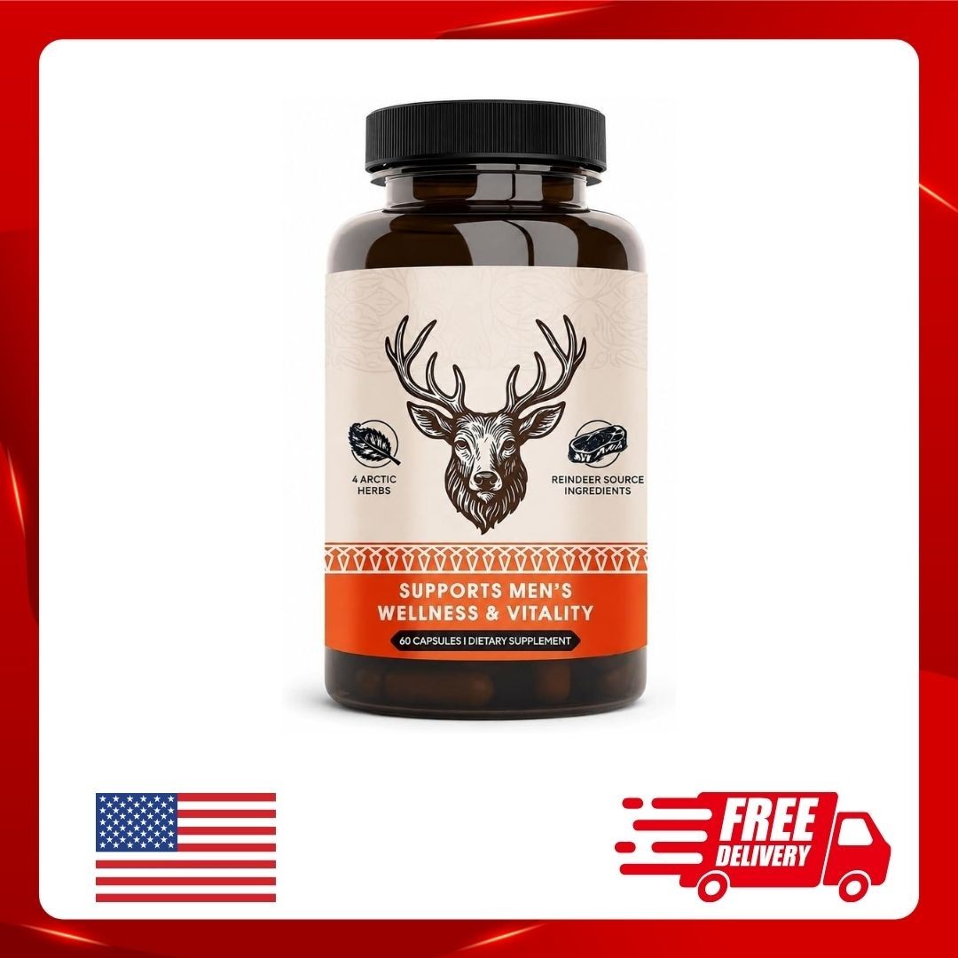 Primal Viking Men’S Overall Well-Being Supplement – Arctic Herbal & Caribou Extr