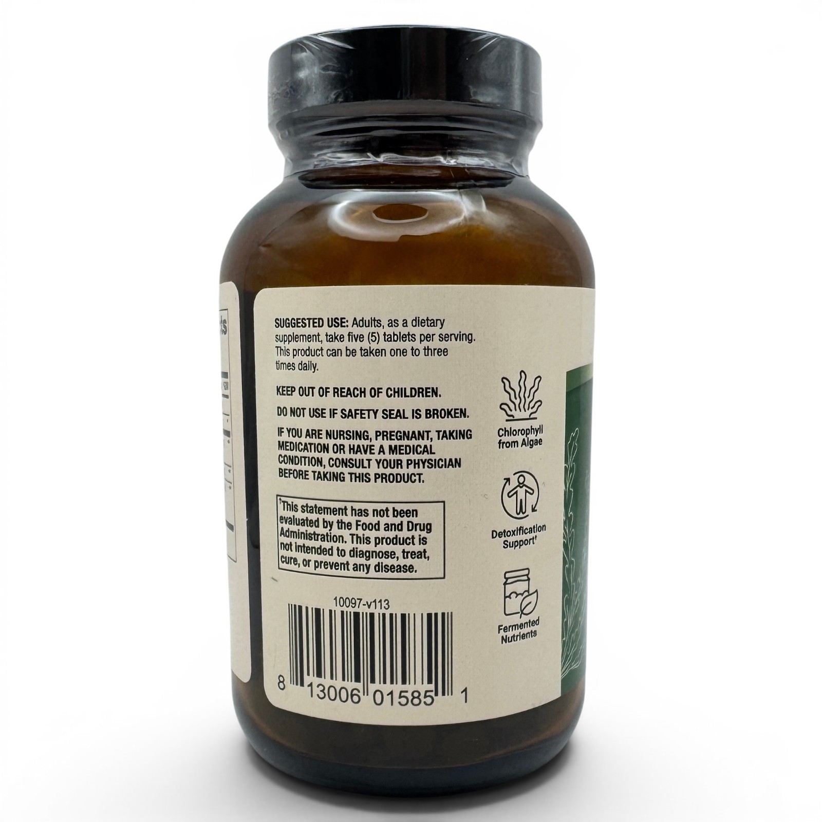 Dr Mercola Fermented Chlorella with Chlorophyll 450 Tabs EXP 9/2027