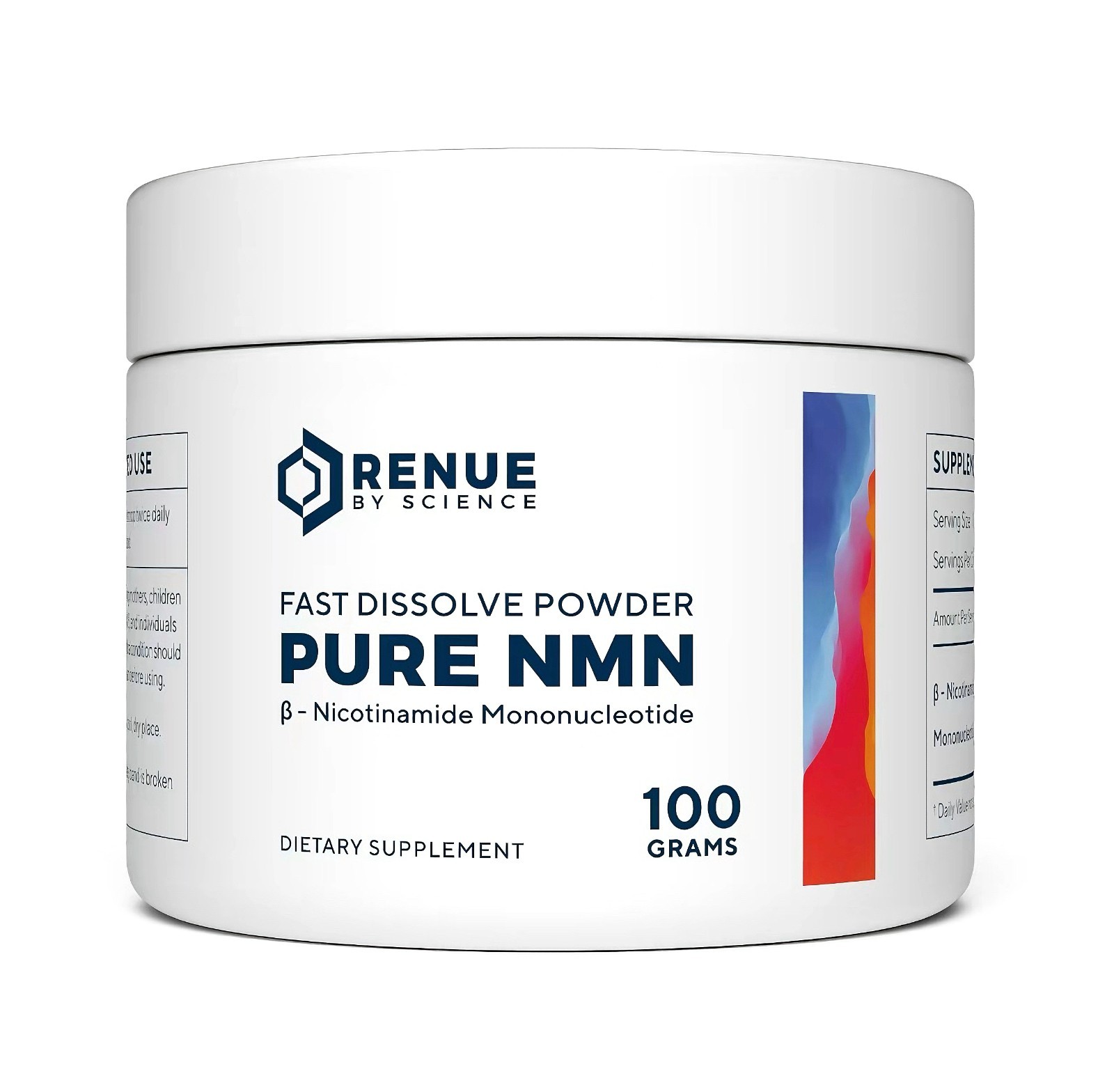 3 Packs Renue Nicotinamide Clean 100g Precursor By Powder Jars, NAD+ Science