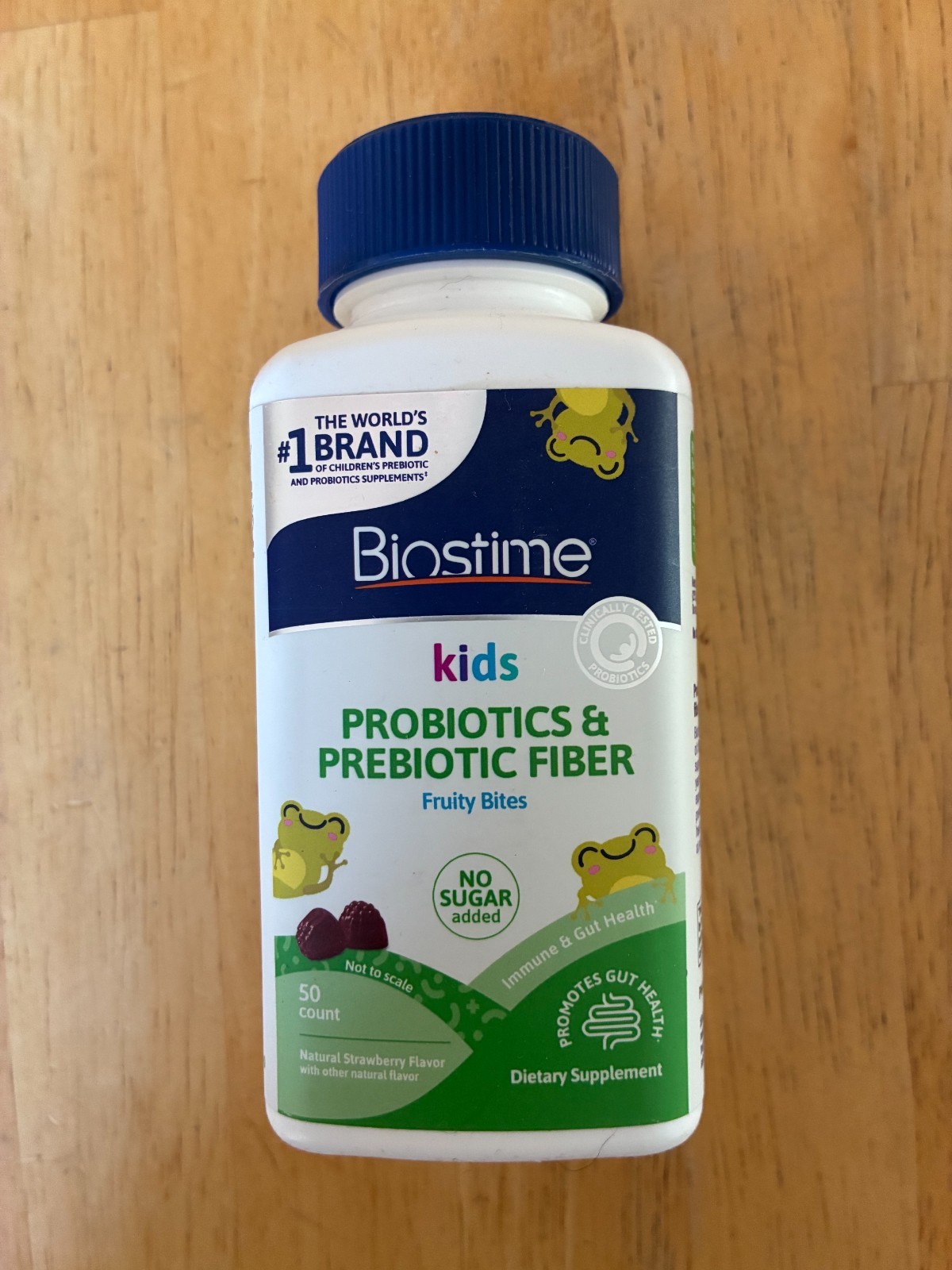 Biostime Kids Probiotics & Prebiotic Fiber Fruity Bites – 50 Gummies Gut Health