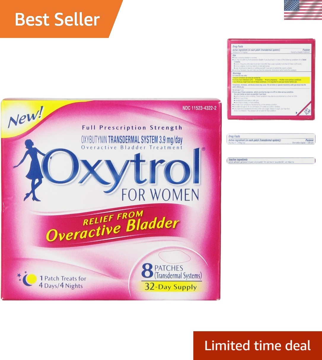 Empowering Women with 8 Count Overactive Bladder Patches – Continuous Comfort