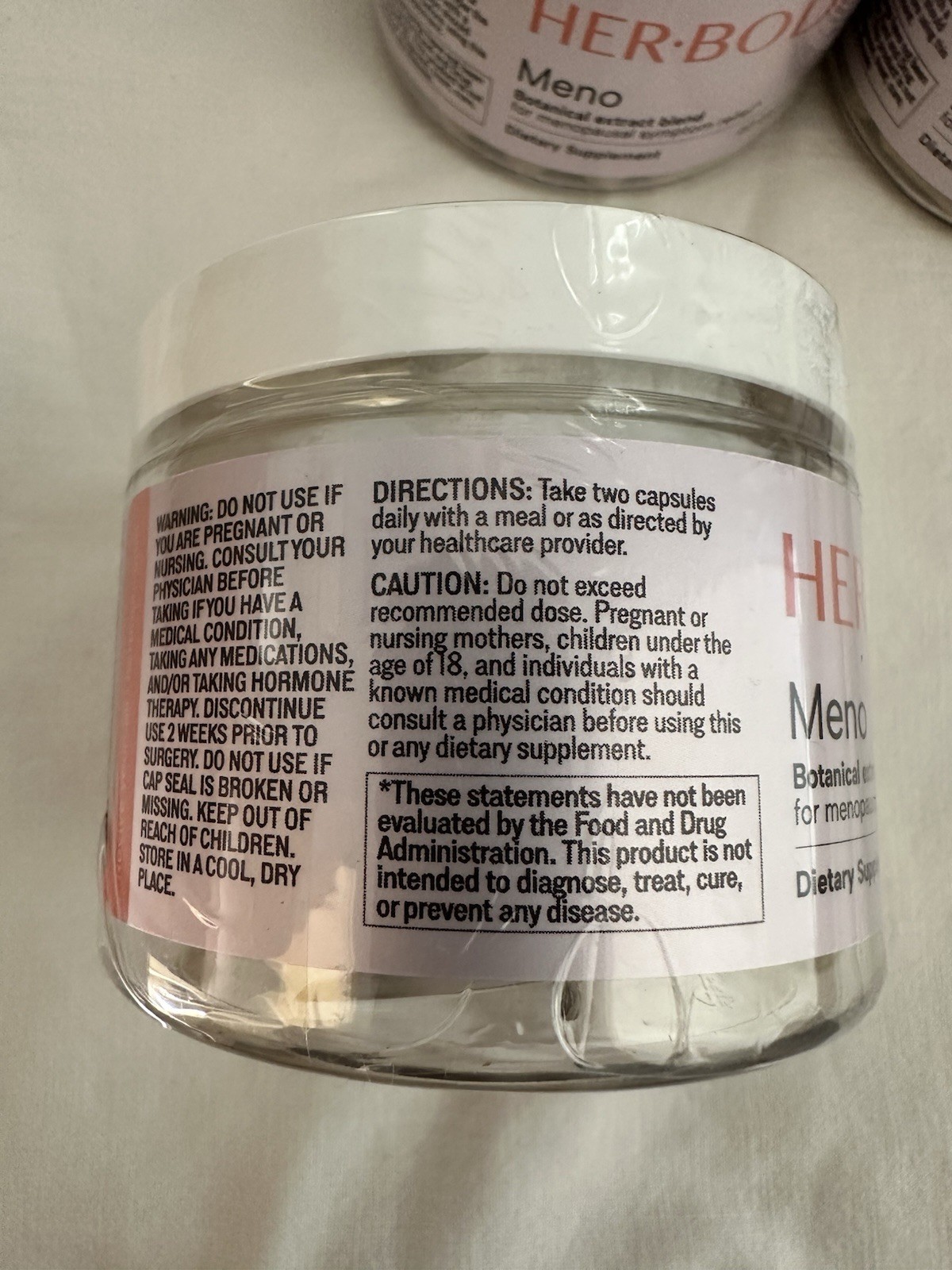 Her Bodhi Meno Botanical Extract Blend Dietary Supplement Six Bottles