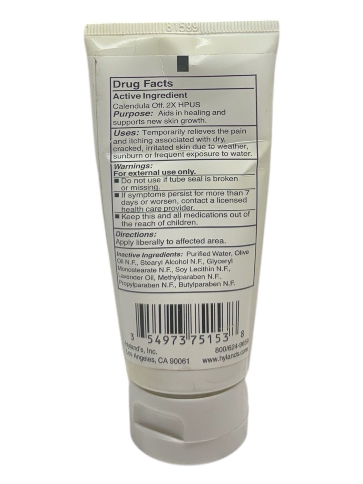 Hylands Skin Therapy w/ Calendula Homeopathic Sealed 2.5oz