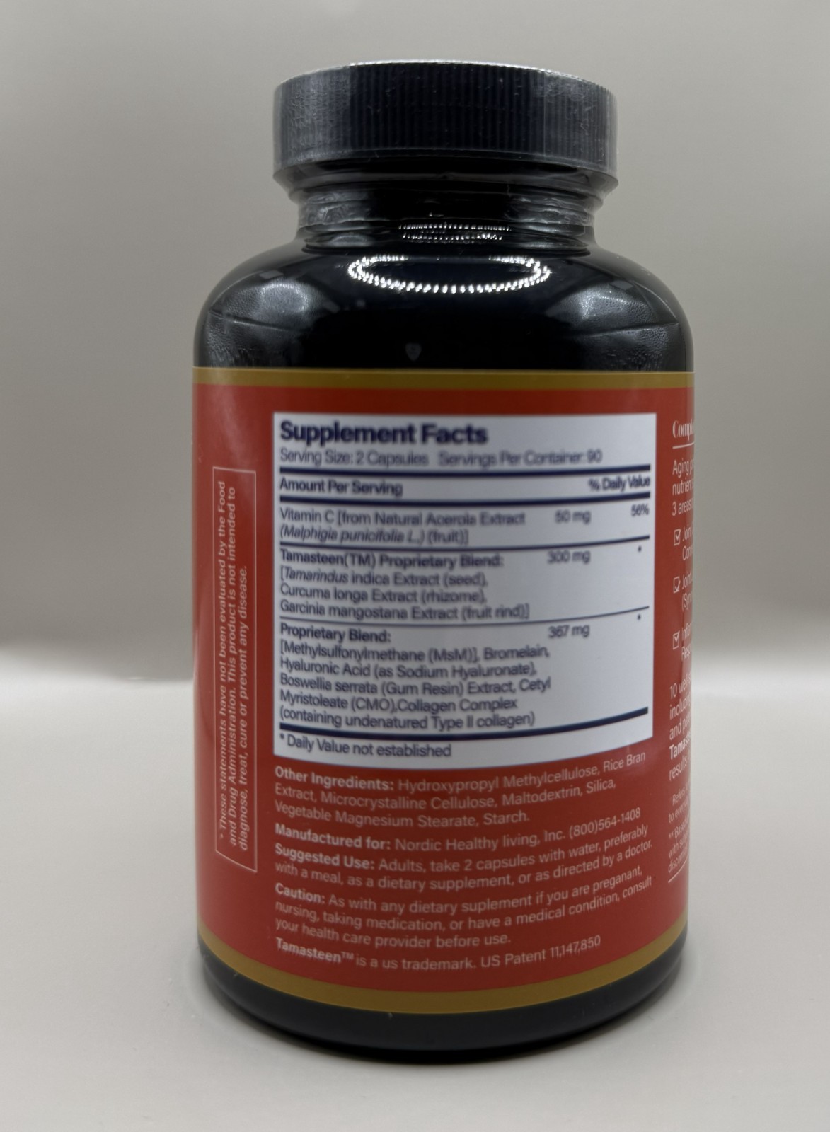 Complete Joint Nutrition JOINT FOOD with Tamasteen 180 Count (60×3 In One Pack)