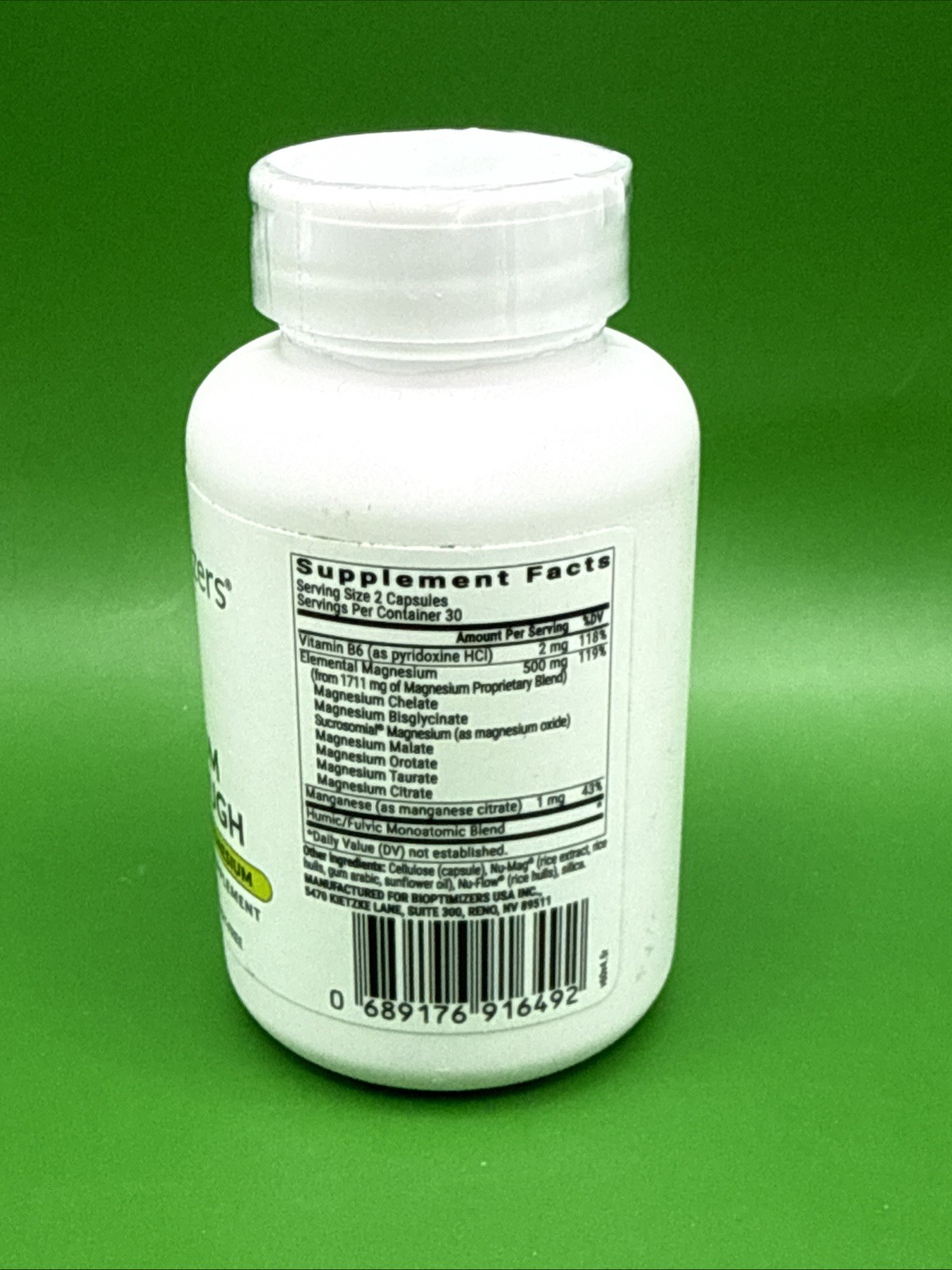 Bioptimizers Magnesium Breakthrough all 7 essential forms 60 Capsules