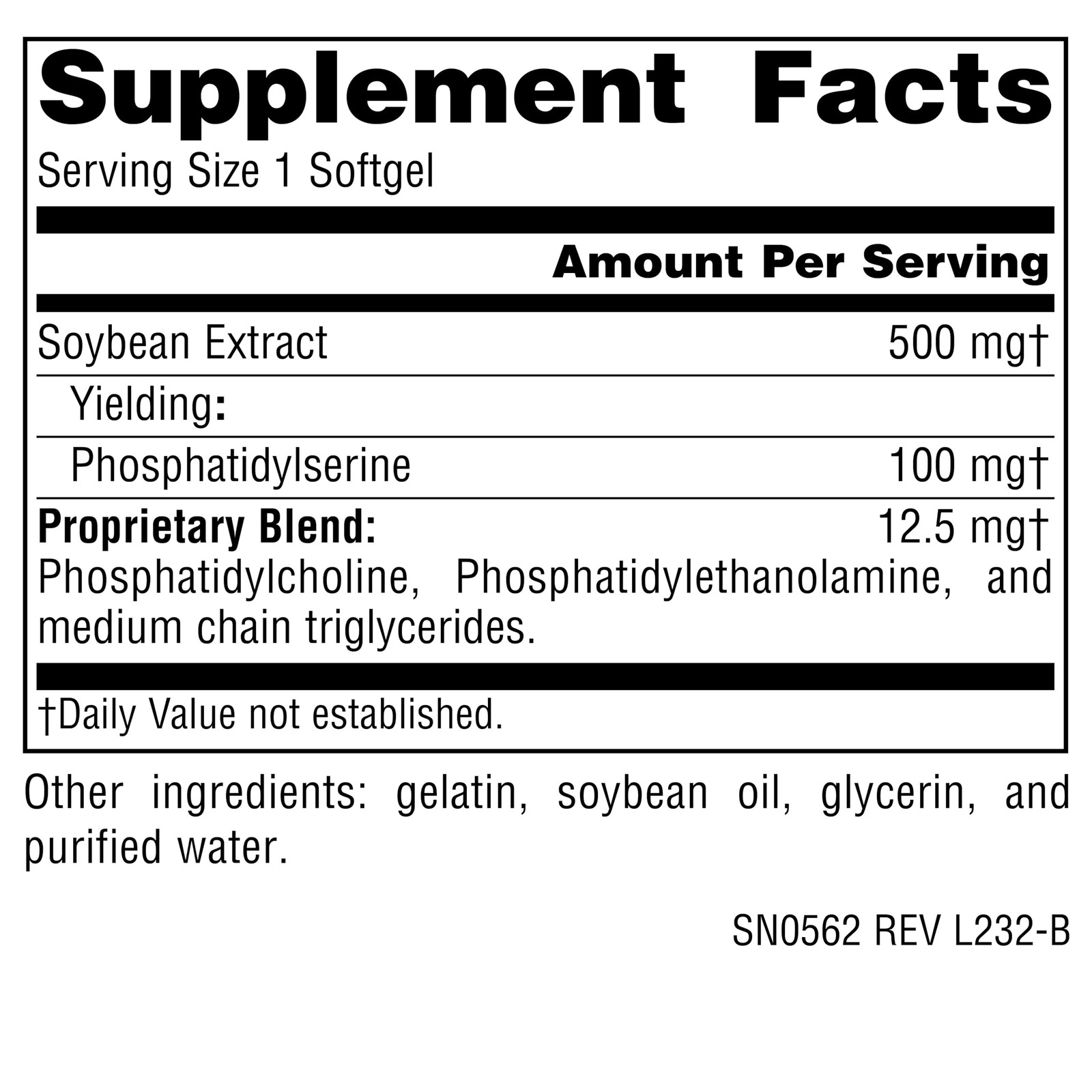 Source Naturals Phosphatidyl Serine Complex 60 Count (Pack of 1), 12105025