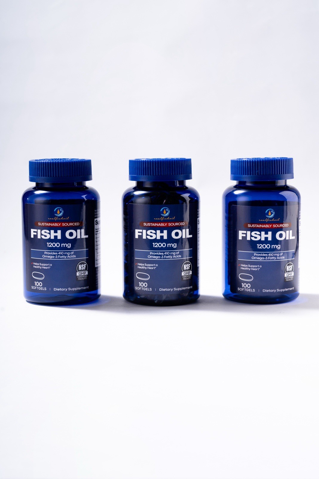 REAL FISH OIL Omega-3 Fish Oil 1200mg TG Form | EPA DHA | Made in USA |