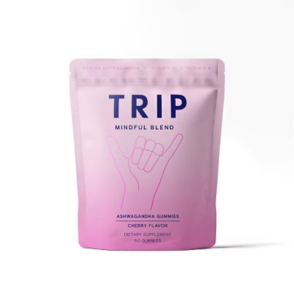 TRIP Ashwagandha Stress Relief Gummy Vitamins – Cherry Flavor – 60ct