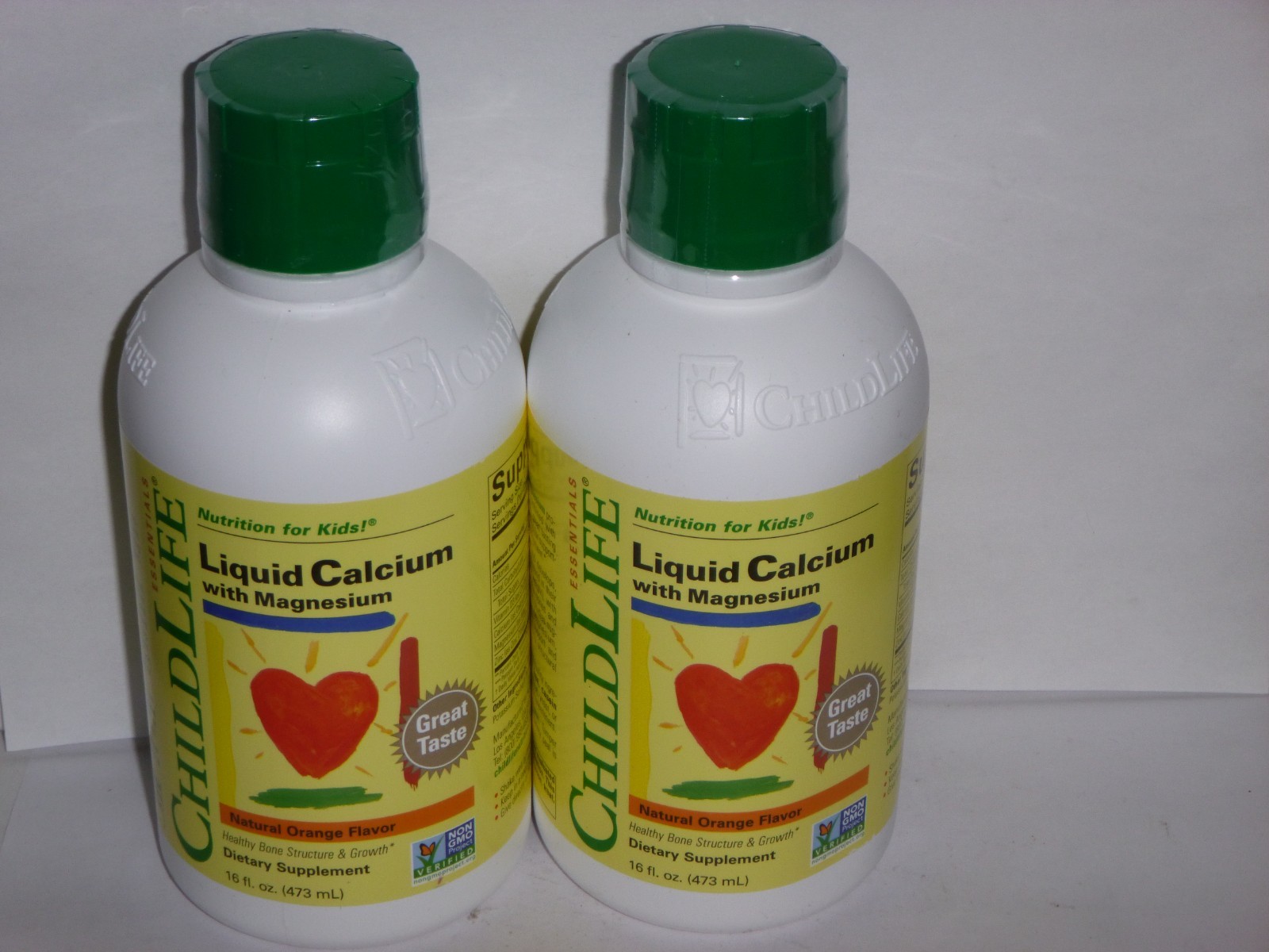 (2) Essentials, Liquid Calcium with Magnesium – Natural Orange – 16oz Exp7/27