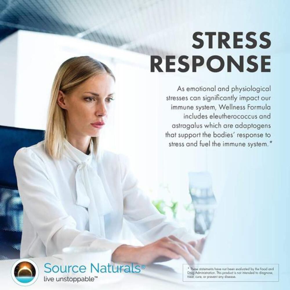 11/28 Source Naturals Wellness Formula Bio-Aligned Vitamins & Herbal Defense for