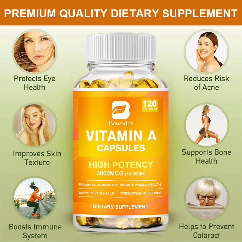 Vitamin A 10000 IU, 120 Softgels, Non-GMO, Gluten Free