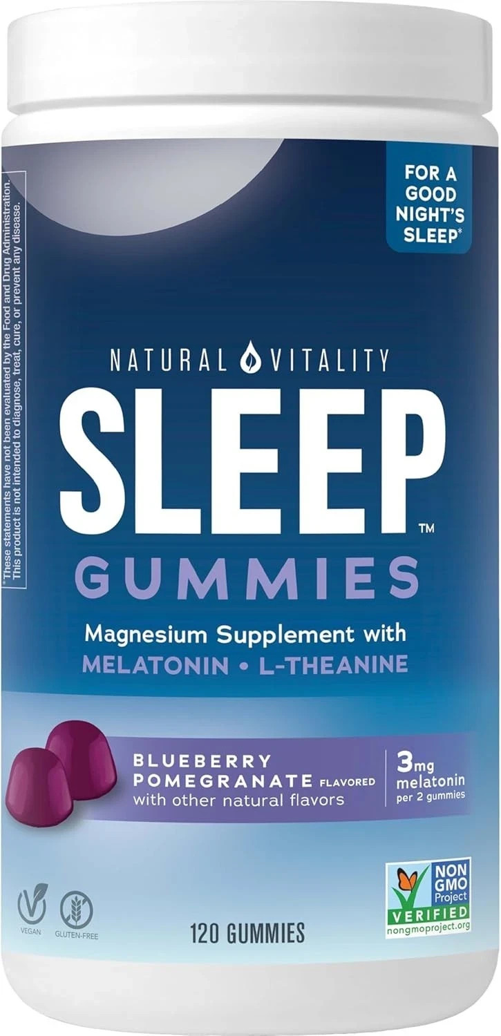 Calm Sleep Gummies Blueberry Pomegranate 120 Gummies Each (Pack of 2)
