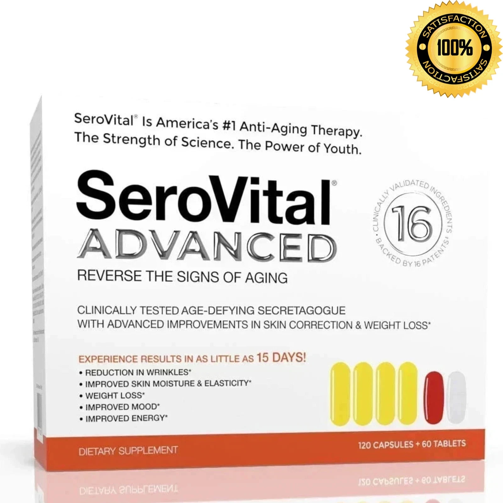 Advanced Dietary Suppliment SeroVital advance 120 Capsules