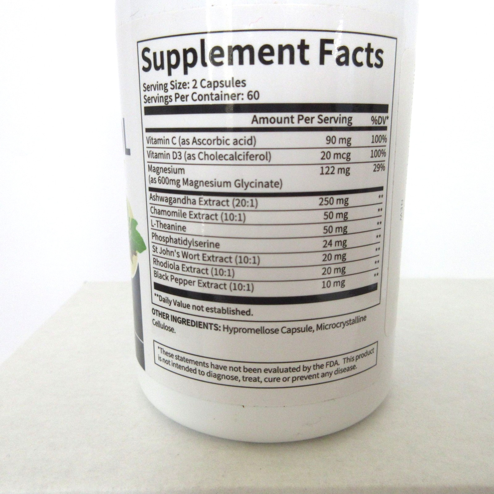 2X Alliwise Cortisol Supplement 240 Capsules (120 x 2) Ashwagandha Chamomile